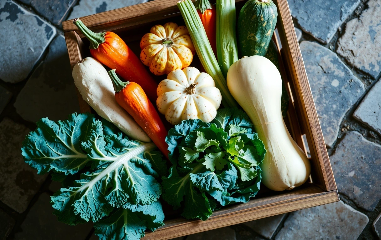 Récolte de saison sur le marché de Lyon