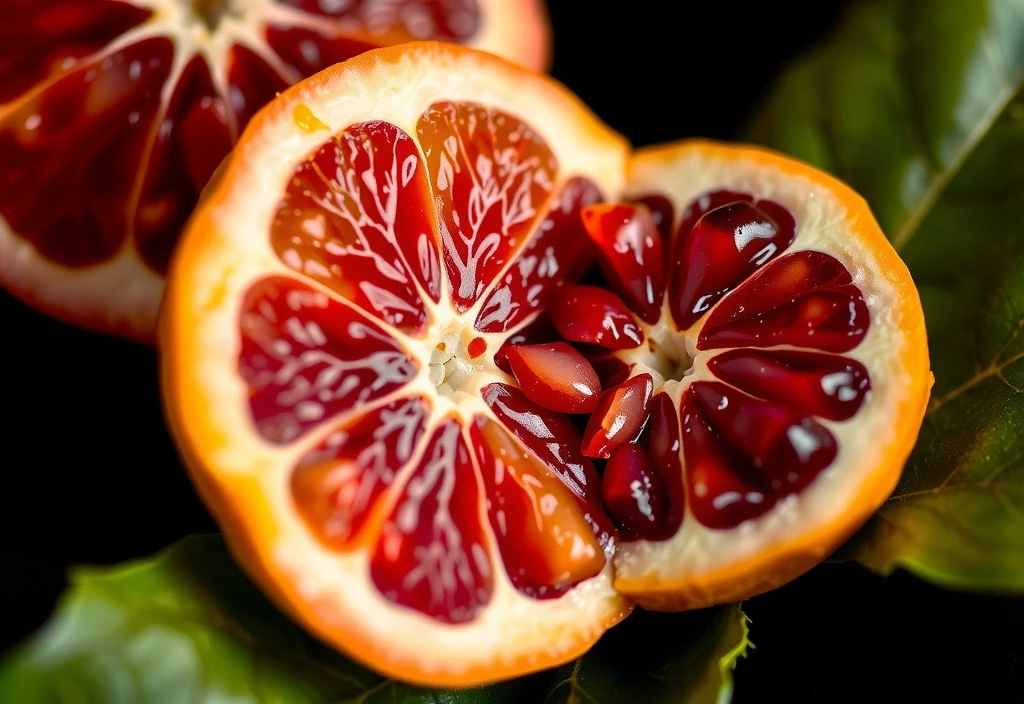 Textures de fruits de saison